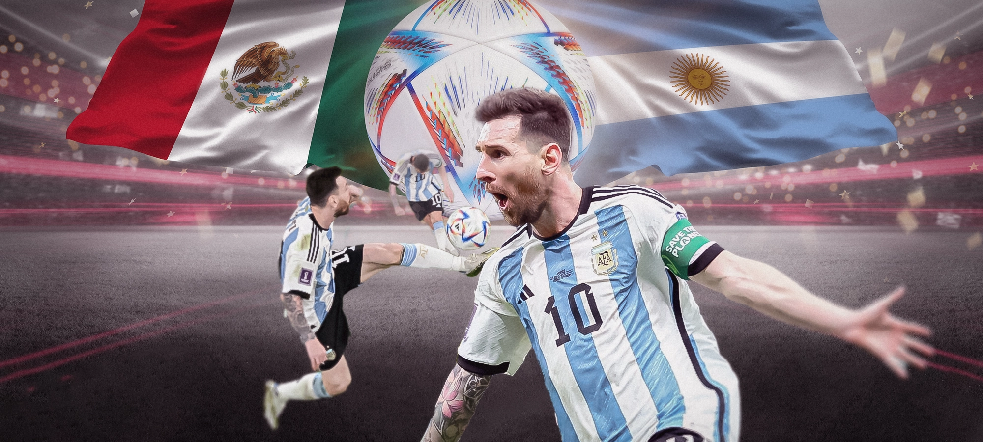 messi scores and assists against mexico | Setanta Sports