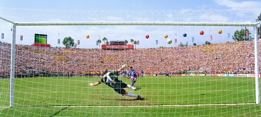 Baggio misses penalty 1994 world cup | Setanta Sports