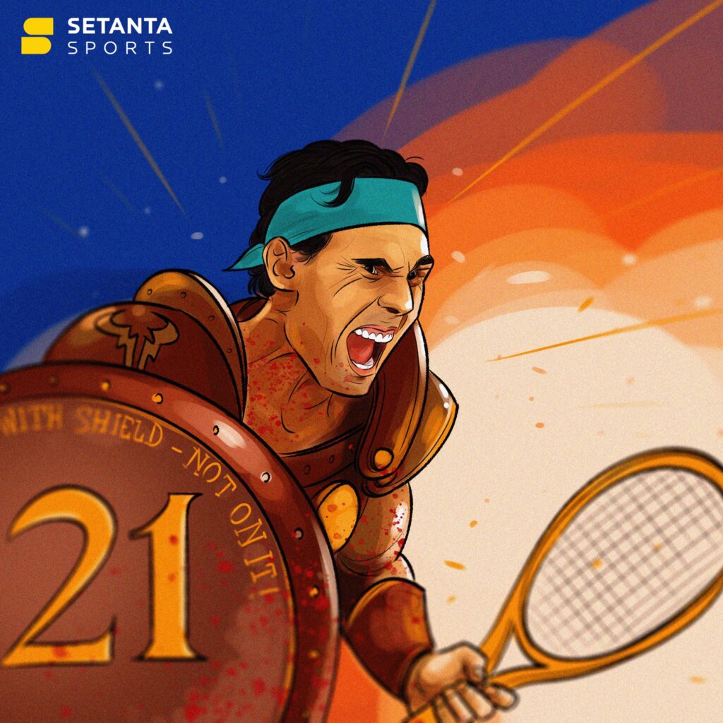 Rafa Nadal as a Gladiator.