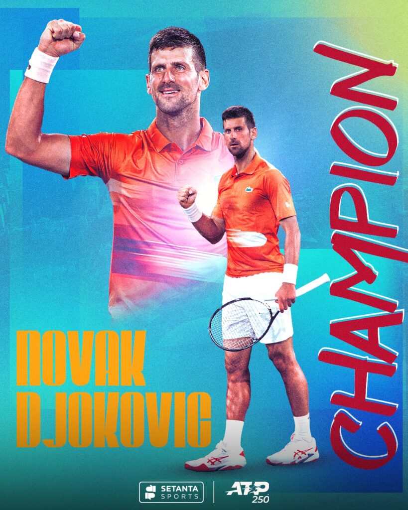 Djokovic clinches ATP Adelaide title Setanta Sports
