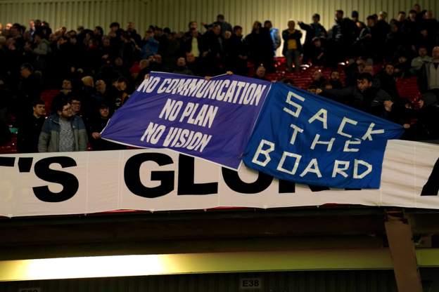 Sack The Board - Everton Fans at Old Trafford | Setanta Sports