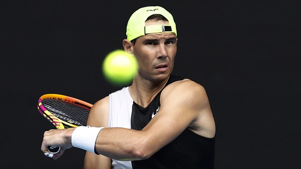 Rafa Nadal at Australian Open.