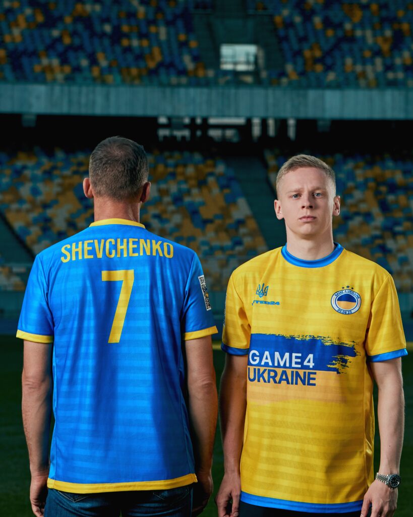 Game4Ukraine Andriy Shevchenko and Oleksandr Zinchenko | Setanta Sports