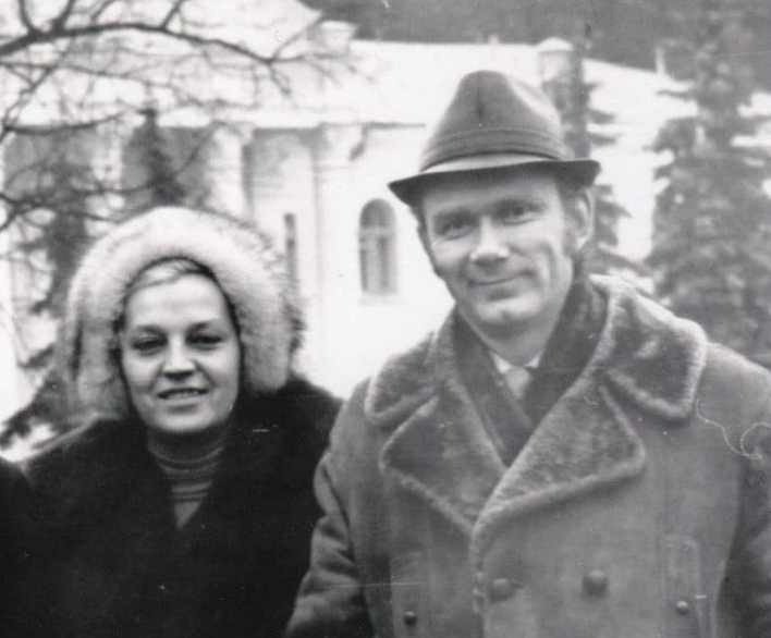 Валерій Лобановський з дружиною