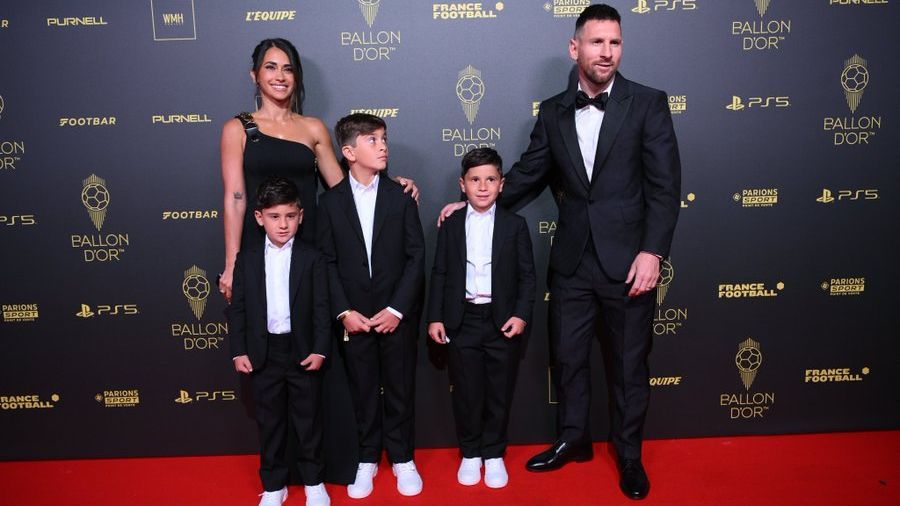 Lionel Messi and his family Ballon d'Or 2023 | Setanta Sports