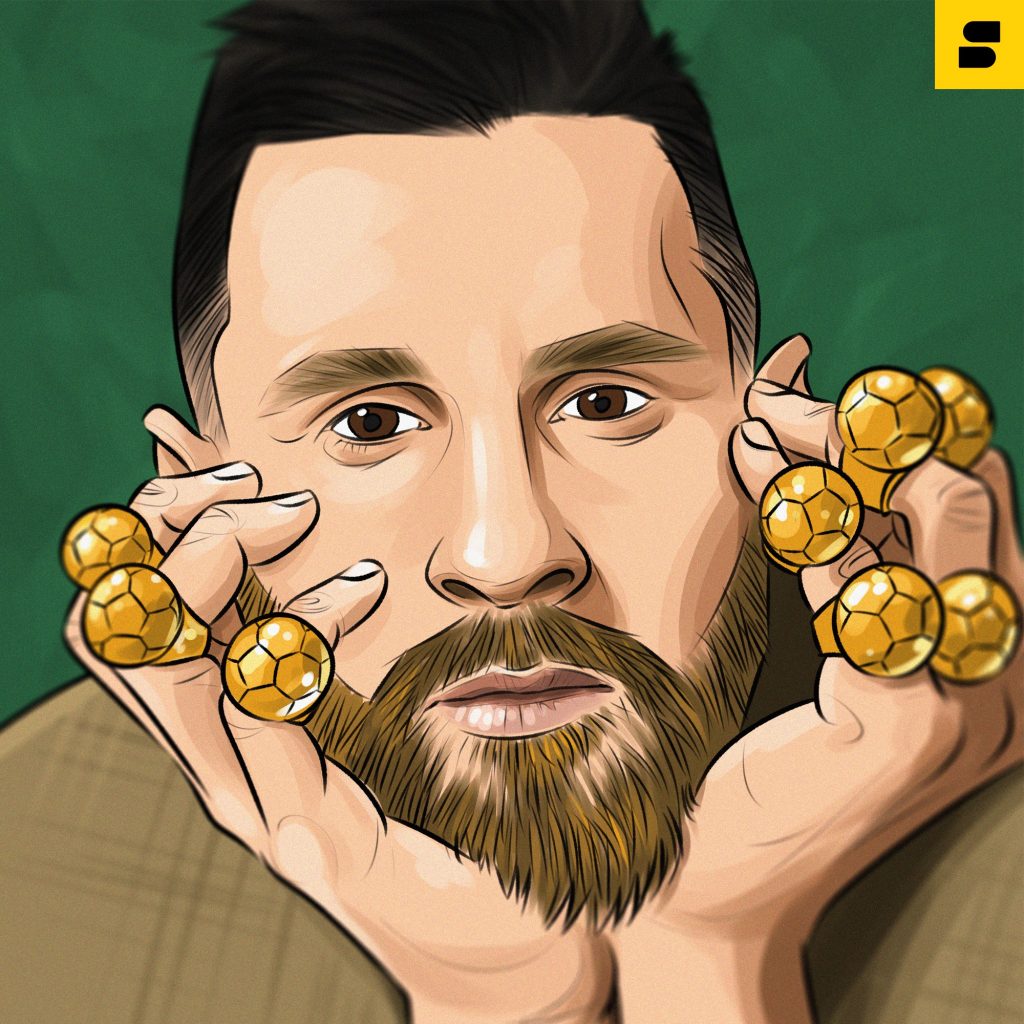 Great artwork from Setanta Sports as Leo Messi wins 8th Ballon d'Or | Setanta Sports