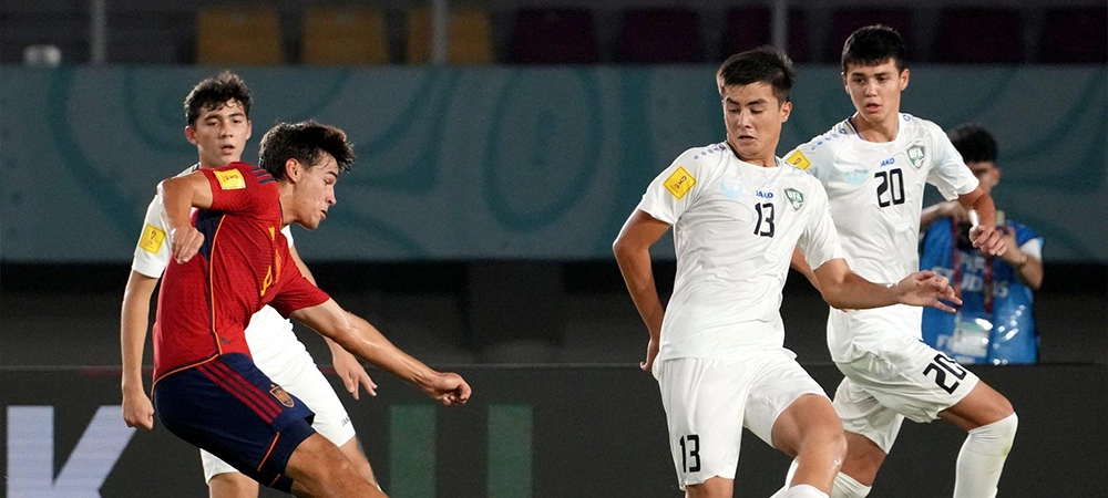 Узбекистан U17 отыгрался с 0:2 против Испании на ЧМ