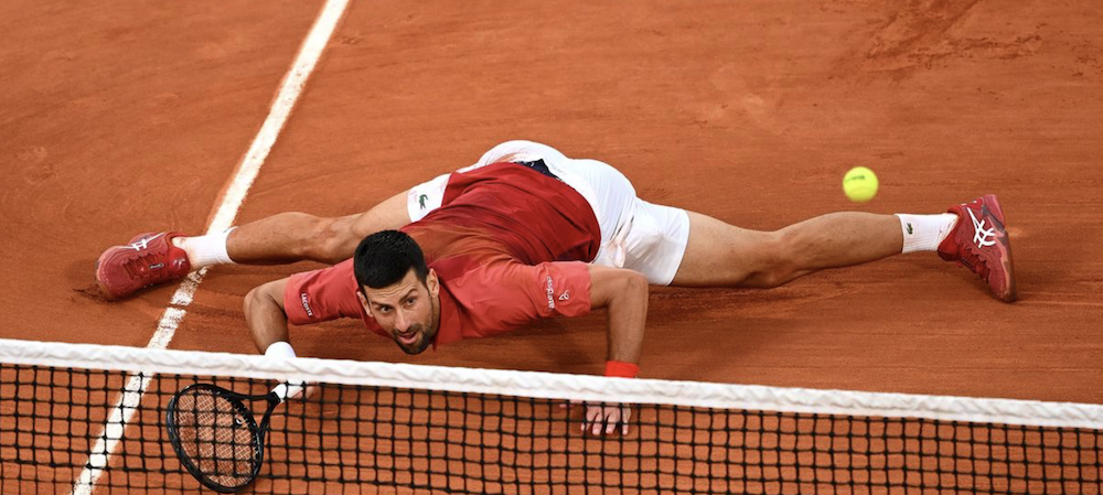 Novak Djokovic in Rolan Garros quaterfinal