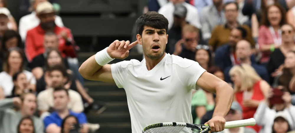 Carlos Alcaraz at Wimbledon