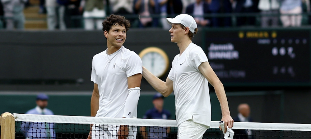 Jannik Sinner at Wimbledon quaterfinal