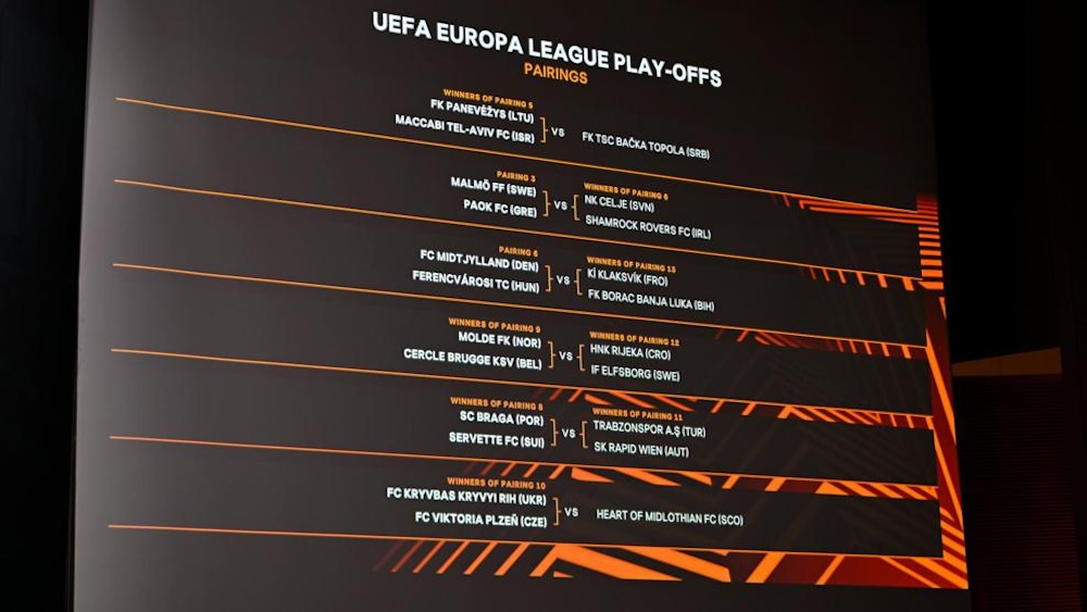 Europa League draw results